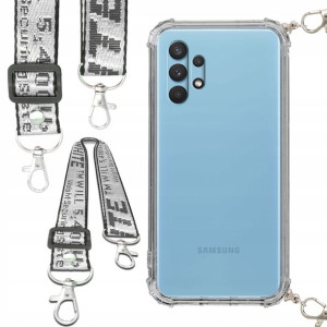Etui Antishock Smycz Biała SAMSUNG A32 5G Ochronne