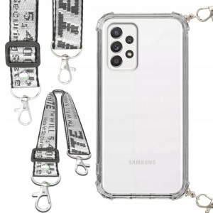 Etui Antishock Smycz Biała SAMSUNG A52 Ochronne