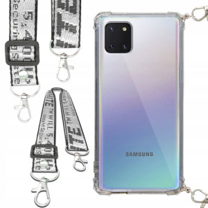 Etui Antishock Smycz Biała SAMSUNG A81 Ochronne
