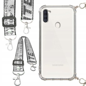 Etui Antishock Smycz Biała SAMSUNG M11 Ochronne
