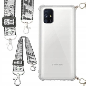 Etui Antishock Smycz Biała SAMSUNG M51 Ochronne