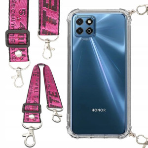 Etui Antishock Smycz Róż Do HUAWEI HONOR PLAY 20