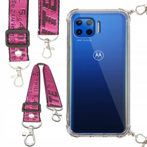 Etui Antishock Smycz Róż Do MOTOROLA ONE G 5G PLUS