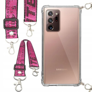 Etui Antishock Smycz Róż Do SAMSUNG NOTE 20 ULTRA