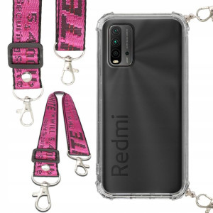 Etui Antishock Smycz Róż Do XIAOMI REDMI 9 POWER