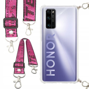 Etui Antishock Smycz Różowa Do HUAWEI HONOR 30 PRO