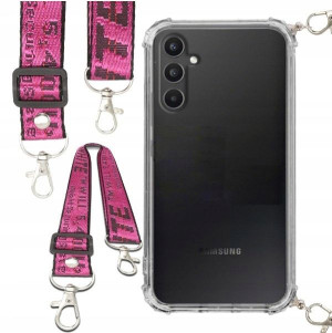 Etui Antishock Smycz Różowa Do SAMSUNG A34 5G Case