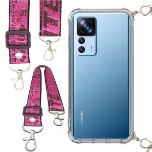 Etui Antishock Smycz Różowa Do XIAOMI 12T Ochronne
