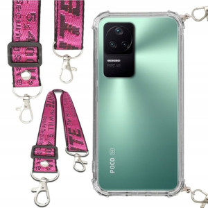 Etui Antishock Smycz Różowa Do XIAOMI REDMI K50
