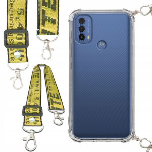 Etui Antishock Smycz Żółta Do MOTOROLA E30 Case