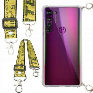 Etui Antishock Smycz Żółta Do MOTOROLA EDGE Case