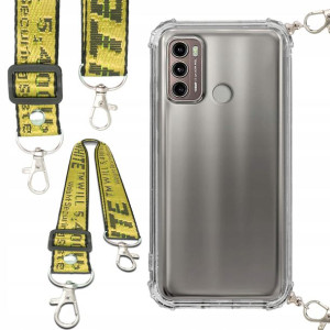 Etui Antishock Smycz Żółta Do MOTOROLA G60 4G Case