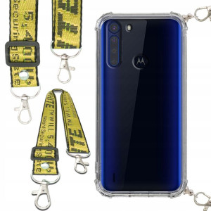 Etui Antishock Smycz Żółta Do MOTOROLA ONE FUSION