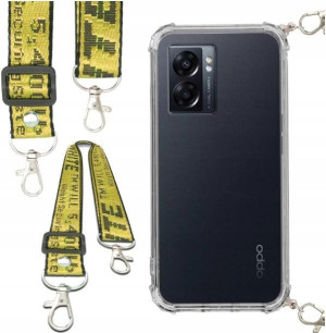 Etui Antishock Smycz Żółta Do OPPO A57 5G Obudowa