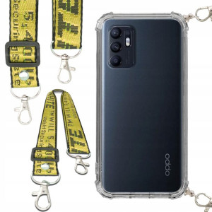 Etui Antishock Smycz Żółta Do OPPO RENO 6 Ochronne