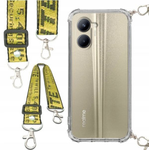 Etui Antishock Smycz Żółta Do REALME C33 Ochronne