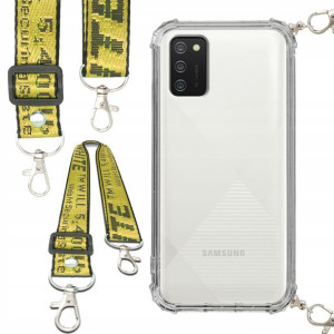Etui Antishock Smycz Żółta Do SAMSUNG A02S Case