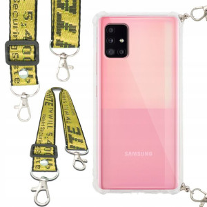 Etui Antishock Smycz Żółta Do SAMSUNG A51 5G Case
