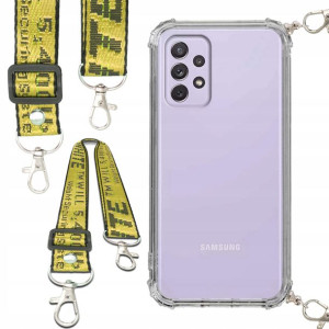 Etui Antishock Smycz Żółta Do SAMSUNG A72 5G Case