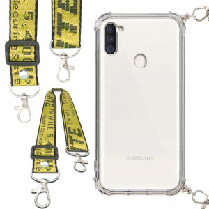 Etui Antishock Smycz Żółta Do SAMSUNG M11 Ochronne