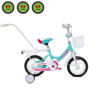 BMX Rower Dziecięcy Rowerek 12 cali + Prowadnik