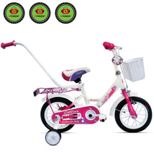 BMX Rower Dziecięcy Rowerek 12 cali + Prowadnik