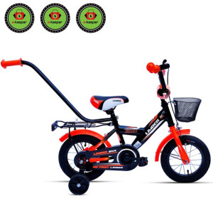 BMX Rower Dziecięcy Rowerek 12 cali + Prowadnik