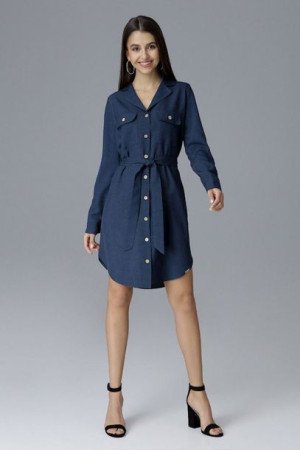 Figl Sukienka Model M630 Navy S