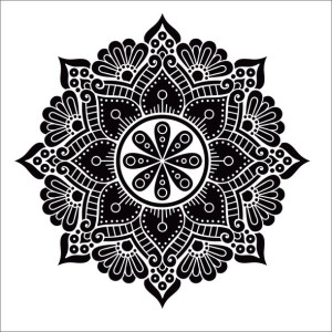 Szablon malarski, szablon do malowania /mandala/