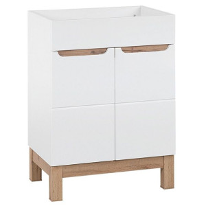 HAKANO  Szafka łazienkowa FARGO 84x60x45 biała połysk