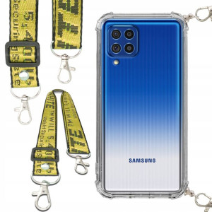 Etui Antishock Smycz Żółta Do SAMSUNG M62 Ochronne