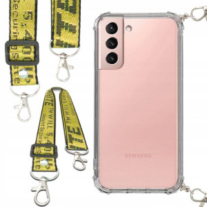 Etui Antishock Smycz Żółta Do SAMSUNG S21 Ochronne