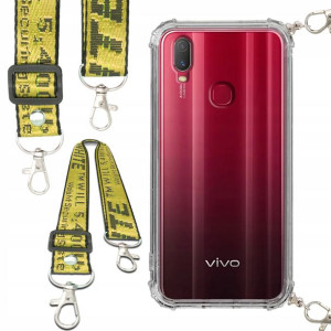 Etui Antishock Smycz Żółta Do VIVO Y11 2019 Case