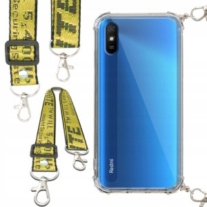 Etui Antishock Smycz Żółta Do XIAOMI REDMI 9A Case