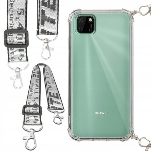 Etui Antishock ze Smyczą Biała HUAWEI Y5P Ochronne