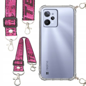 Etui Antishock Ze Smyczą Różowa Do REALME C31 Case