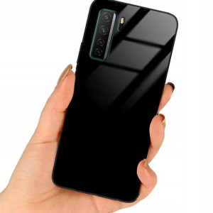 Etui Black Case Glass Do HUAWEI NOVA 7SE Ochronne
