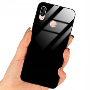Etui Black Case Glass Do HUAWEI P20 LITE Ochronne