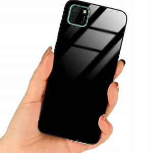 Etui Black Case Glass Do HUAWEI Y5P Top Ochronne