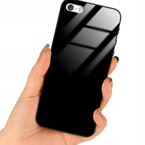 Etui Black Case Glass Do IPHONE 5G Plecki Ochronne
