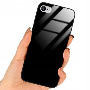 Etui Black Case Glass Do iPHONE SE2/ SE3 Ochronne