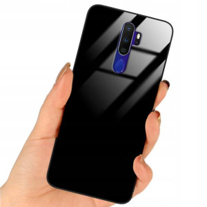 Etui Black Case Glass Do OPPO A9 2020 Ochronne Top