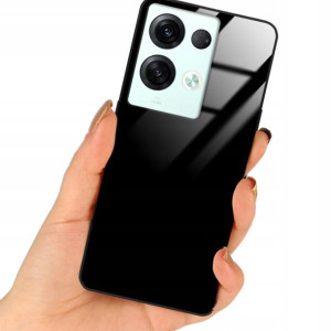 Etui Black Case Glass Do OPPO RENO 8 PRO 5G Cover