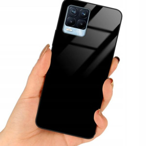Etui Black Case Glass Do REALME 8 PRO Top Ochronne
