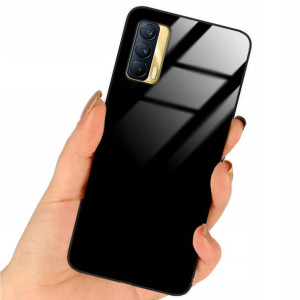 Etui Black Case Glass Do REALME V15 Ochrona Plecki