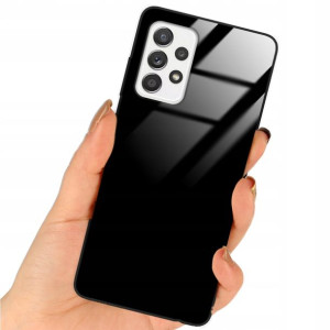 Etui Black Case Glass Do SAMSUNG A52 Ochronne Top