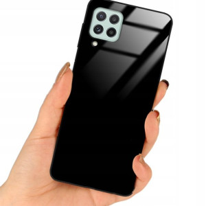 Etui Black Case Glass Do SAMSUNG M22 4G Ochronne
