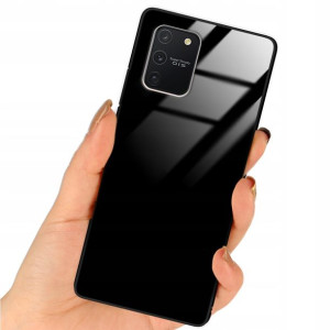 Etui Black Case Glass Do SAMSUNG S10 LITE Ochronne
