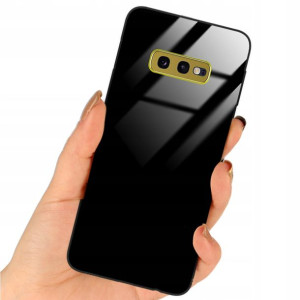 Etui Black Case Glass Do SAMSUNG S10e Ochronne Top