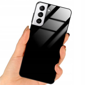 Etui Black Case Glass Do SAMSUNG S21 PLUS Ochronne